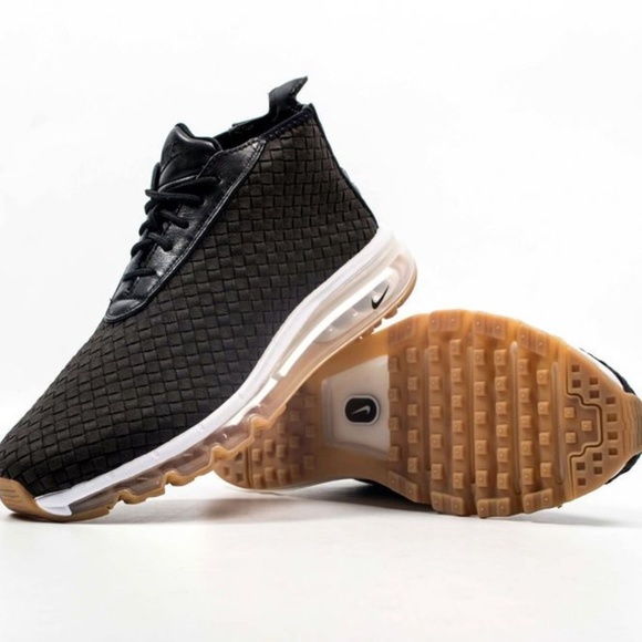 nike air max woven boot black